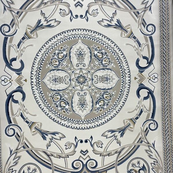 Turkish Safir Rug SRC03A cream blue-Size 150*220
