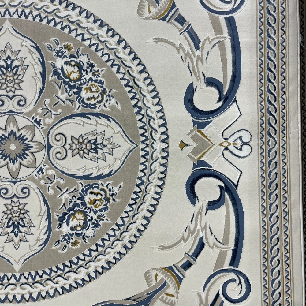 سجاد سفير تركي SRC03A كريم سماوي مقاس 50*80