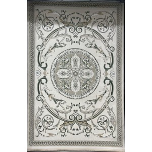 سجاد سفير تركي SRC03A كريم اخضر مقاس 100*300