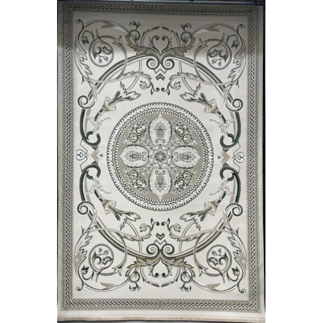 سجاد سفير تركي SRC03A كريم اخضر مقاس 80*150