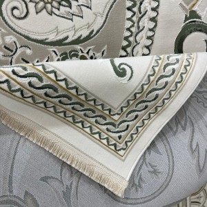 سجاد سفير تركي SRC03A كريم اخضر مقاس 100*300