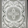 Turkish Safir Rug SRC03A cream green-Size 100x300