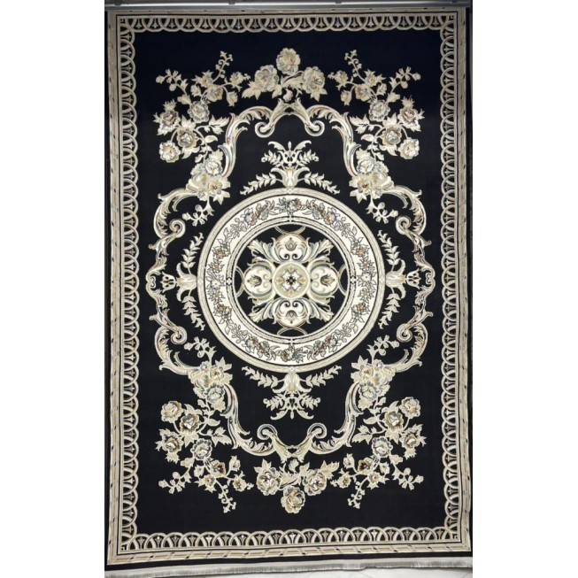 سجاد سفير تركي SRC04A اسود مولتي مقاس 50*80