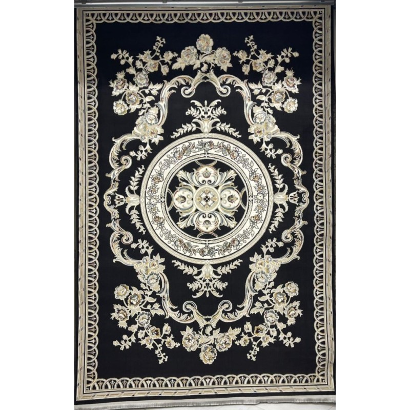 Turkish Safir Rug SRC04A Black Multi-Size 200*300