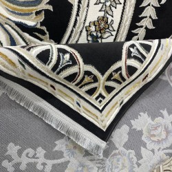 سجاد سفير تركي SRC04A اسود مولتي مقاس 50*80