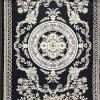 Turkish Safir Rug SRC04A Black Multi-Size 80*150