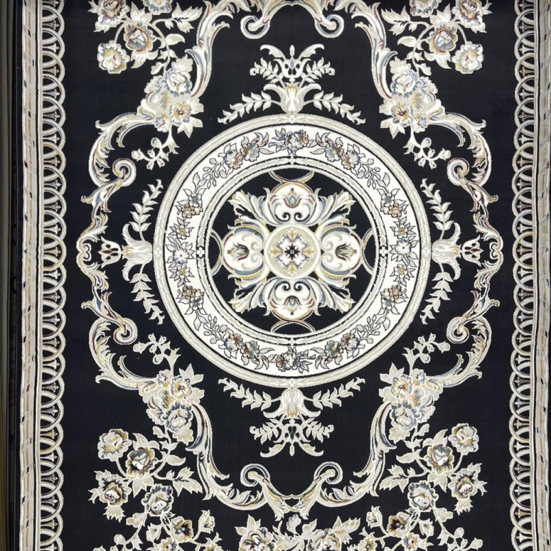 Turkish Safir Rug SRC04A Black Multi-Size 200*300