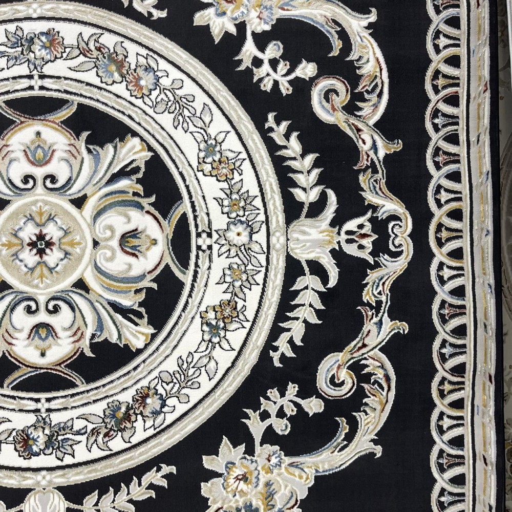 سجاد سفير تركي SRC04A اسود مولتي مقاس 50*80