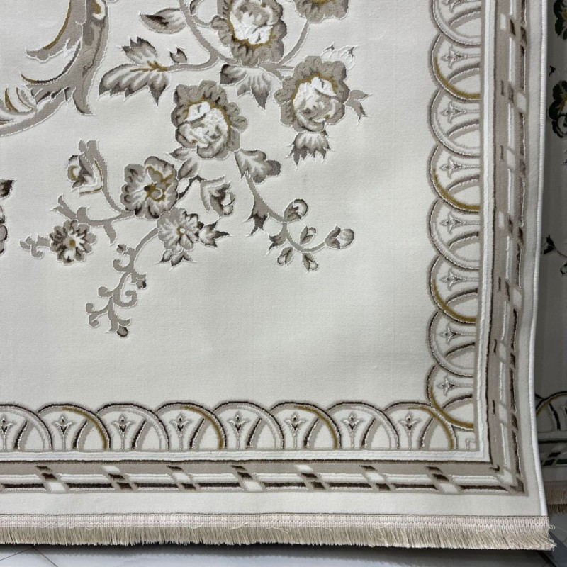 سجاد سفير تركي SRC04A كريم بيج مقاس  300*400