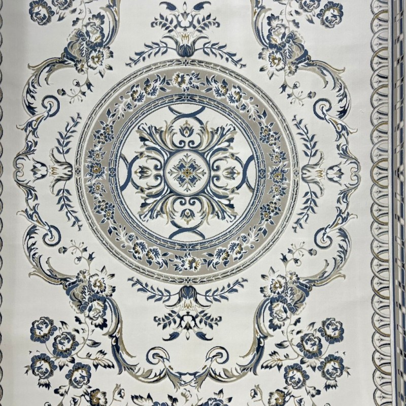 Turkish Safir Rug SRC04A cream blue-Size 200*300