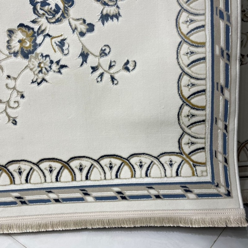 Turkish Safir Rug SRC04A cream blue-Size 200*300