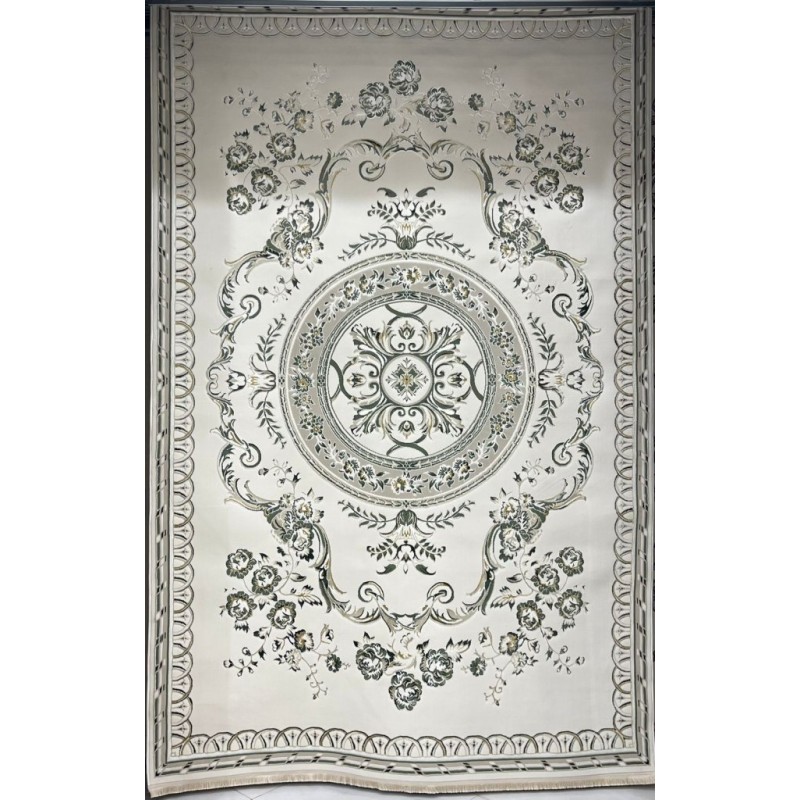 Turkish Safir Rug SRC04A cream green-Size 150*220