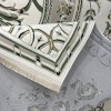 Turkish Safir Rug SRC04A cream green-Size 100x200