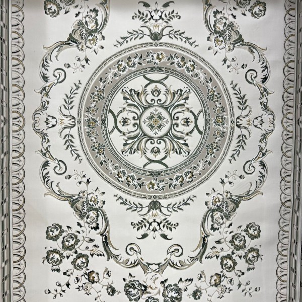 Turkish Safir Rug SRC04A cream green-Size 100x200