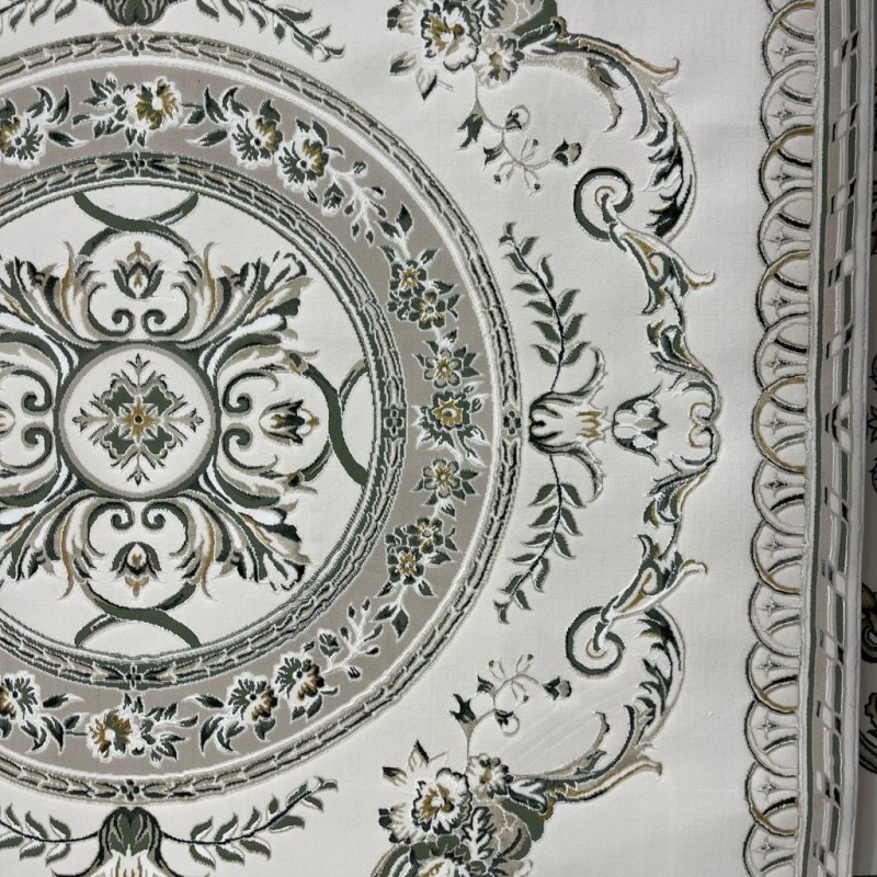 Turkish Safir Rug SRC04A cream green-Size 150*220
