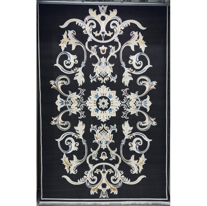 سجاد سفير تركي SRC05A اسود مولتي مقاس 100*300