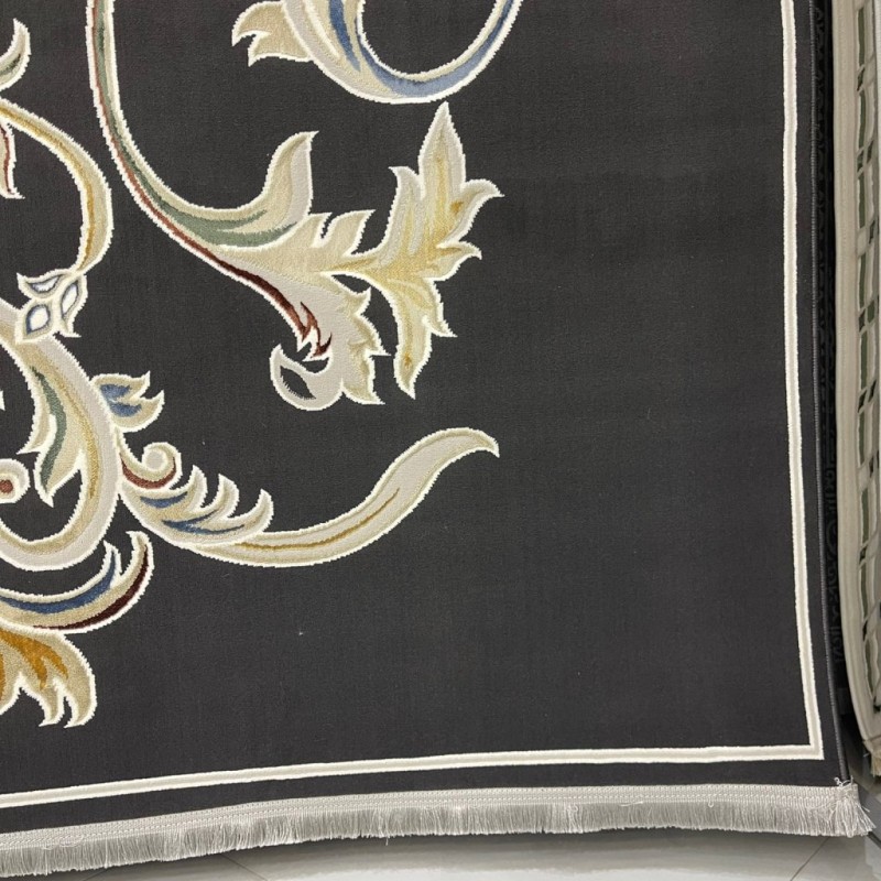 Turkish Safir Rug SRC05A Black Multi-Size 50*80
