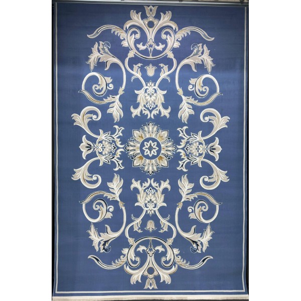 Turkish Safir Rug SRC05A blue-Size 100x200