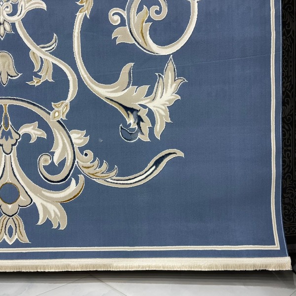 Turkish Safir Rug SRC05A blue-Size 100x200