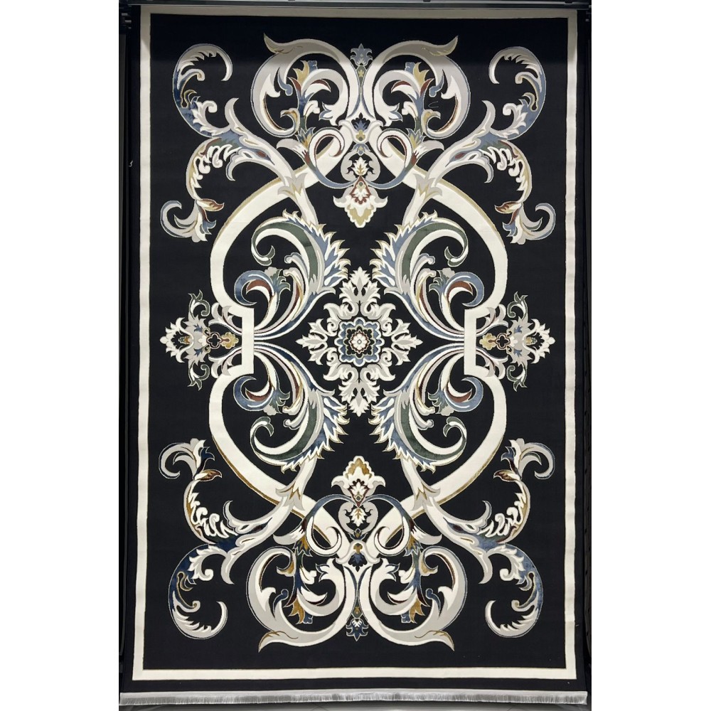 سجاد سفير تركي SRC06A اسود مولتي مقاس 100*300