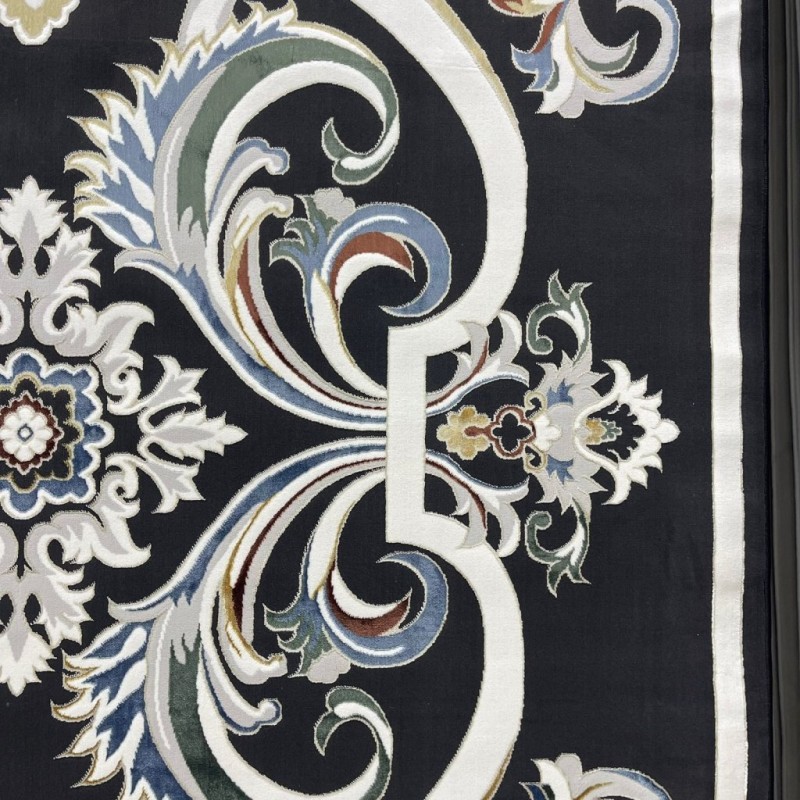 سجاد سفير تركي SRC06A اسود مولتي مقاس  300*400