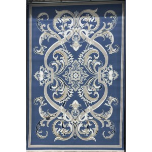 Turkish Safir Rug SRC06A blue-Size 100x200