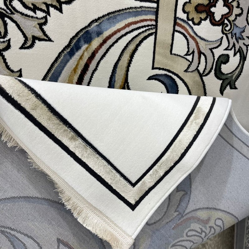 Turkish Safir Rug SRC06A cream multe-Size 150*220