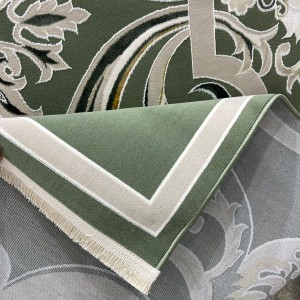 Turkish Safir Rug SRC06A green-Size 80*150