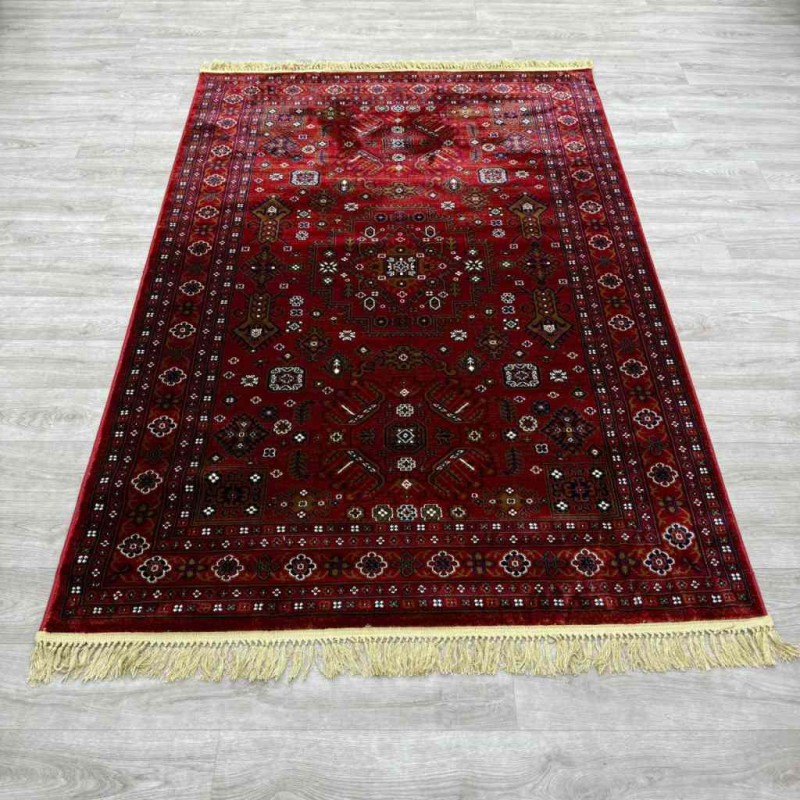 Turkish saray carpet E398 red size 100*200