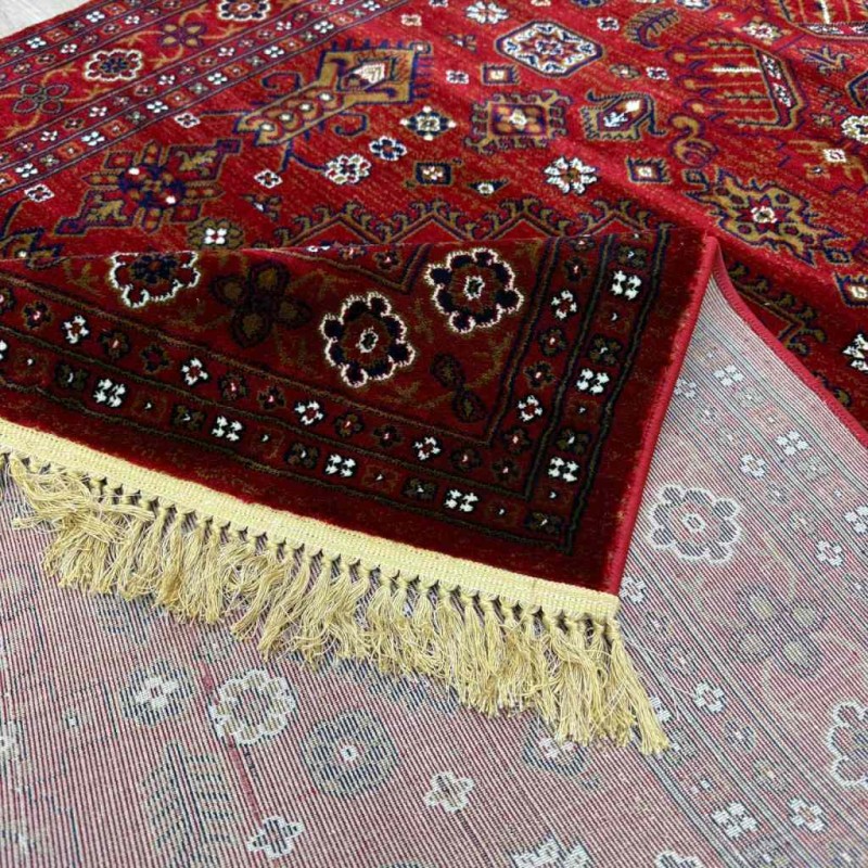 Turkish saray carpet E398 red size 100*200