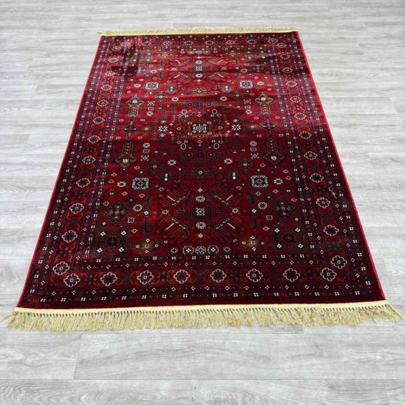 Turkish saray carpet E398 red size 100*200