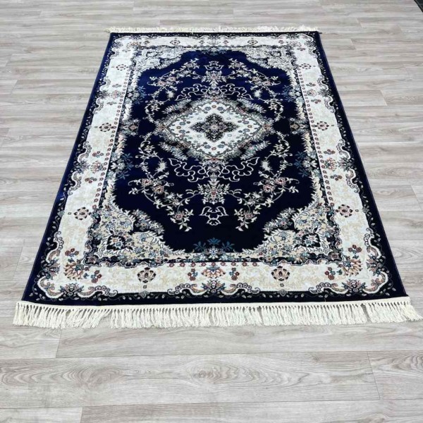 Turkish Super Isfahan Carpet C709A Navy Color Size 200*300