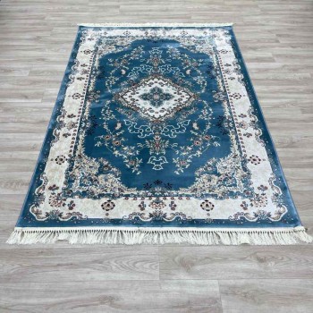 سجاد تركي سوبر اصفهان C709A لون سماوي مقاس 250*350
