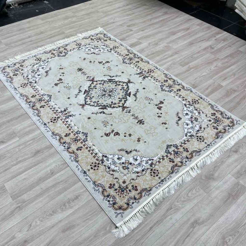 سجاد تركي سوبر اصفهان C709A لون كريم مقاس 100*300