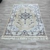 Turkish Super Isfahan Carpet C709B Cream Color Size 100*500