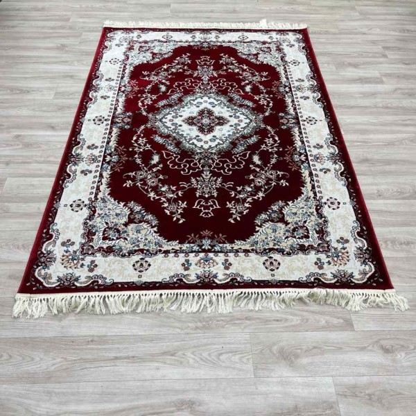 Turkish Super Isfahan Carpet C709A red Color Size 400*400
