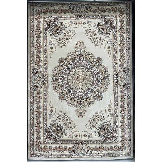 Turkish carpet Super Million 3658D cream color size 100*400