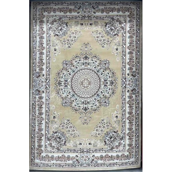 Turkish carpet Super Million 3658D beige color size 250*350