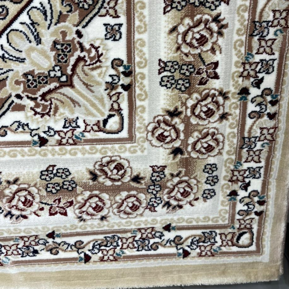 سجاد تركي سوبر مليون 3658D لون بيج مقاس 50*80