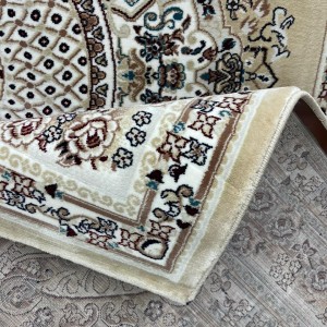 سجاد تركي سوبر مليون 3658D لون بيج مقاس 150*220