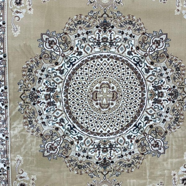 Turkish carpet Super Million 3658D beige color size 250*350