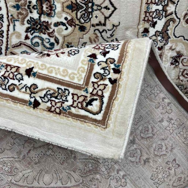 سجاد تركي سوبر مليون 3658D لون كريم مقاس 500*700
