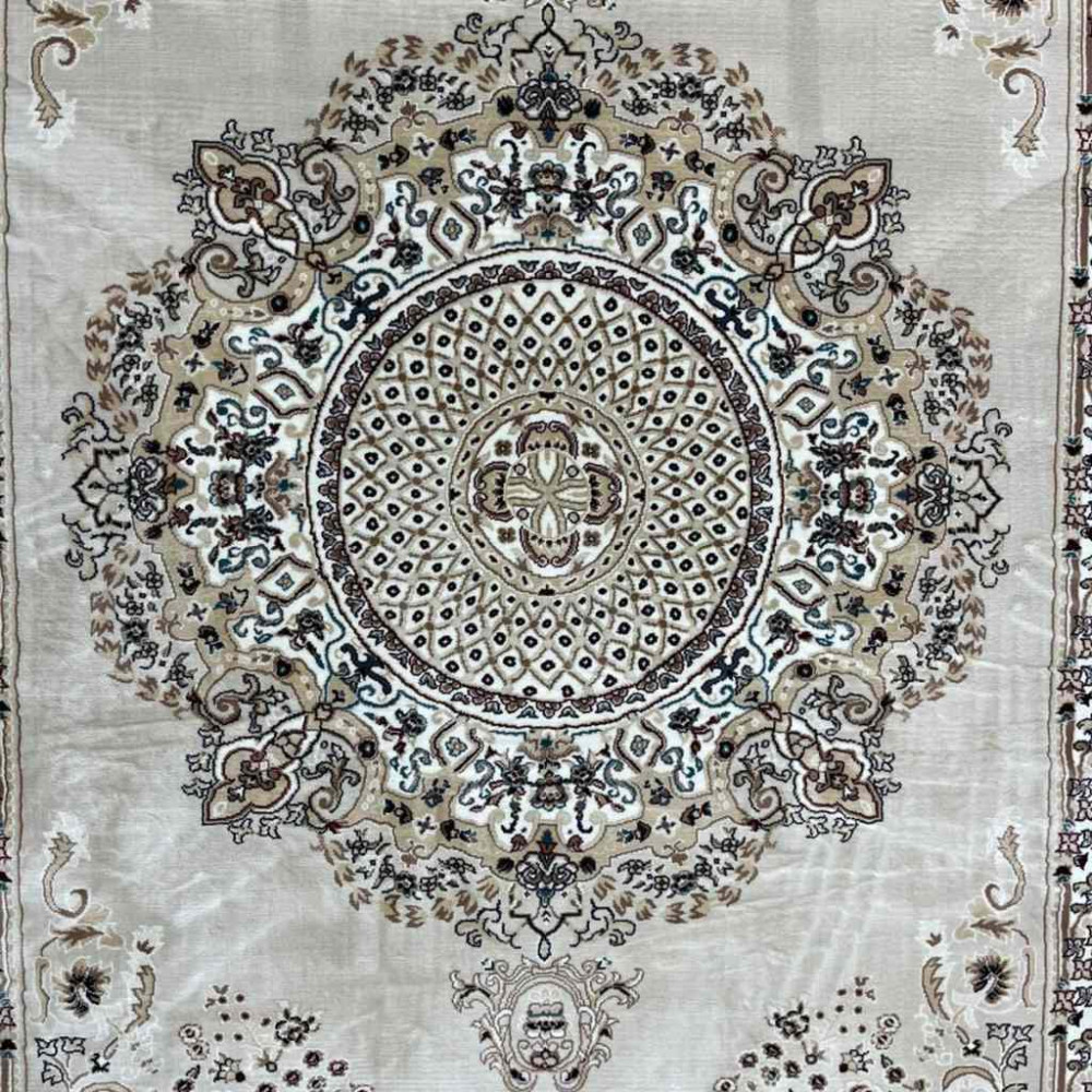 سجاد تركي سوبر مليون 3658D لون كريم مقاس 400*600