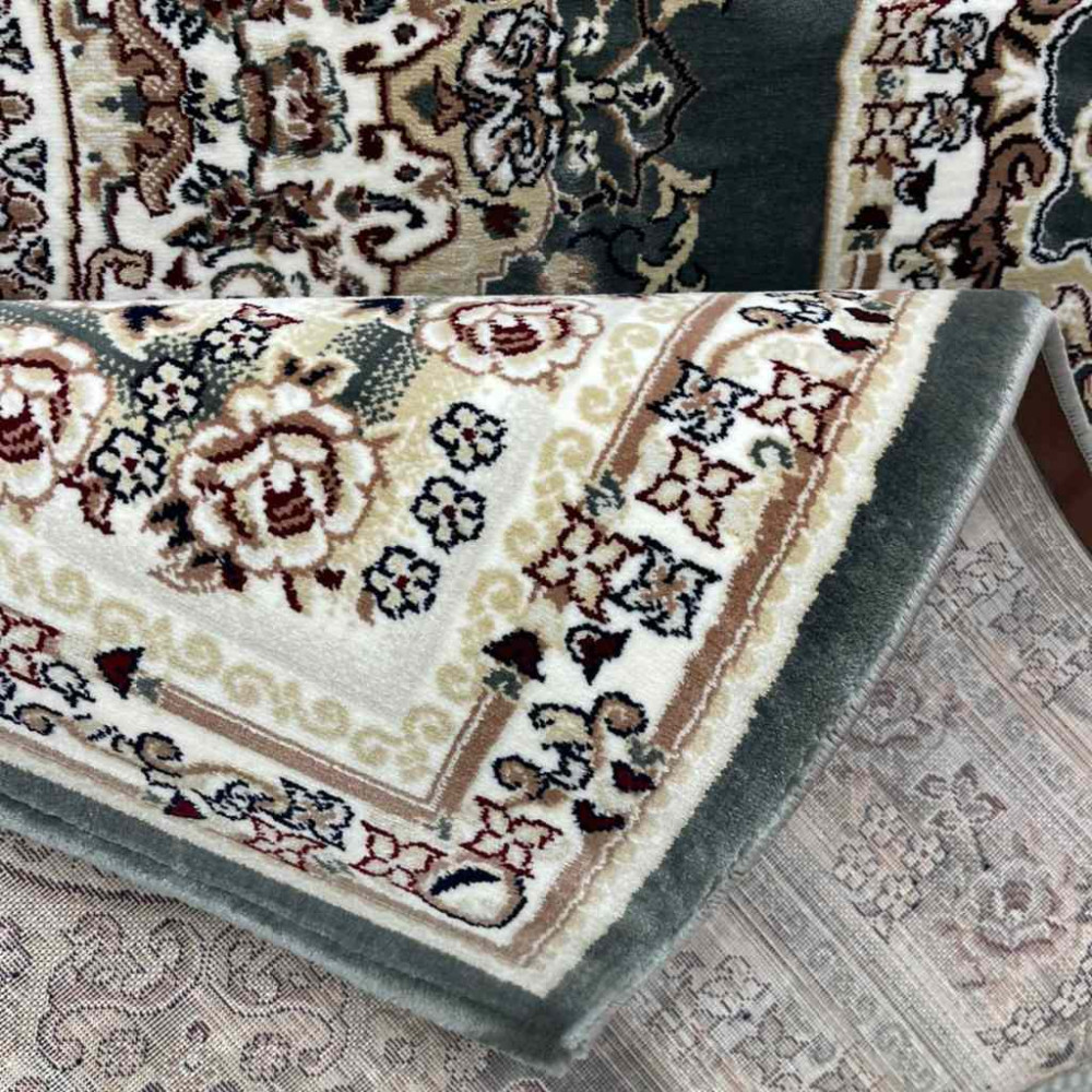 سجاد تركي سوبر مليون 3658D لون رصاصي مقاس 400*600