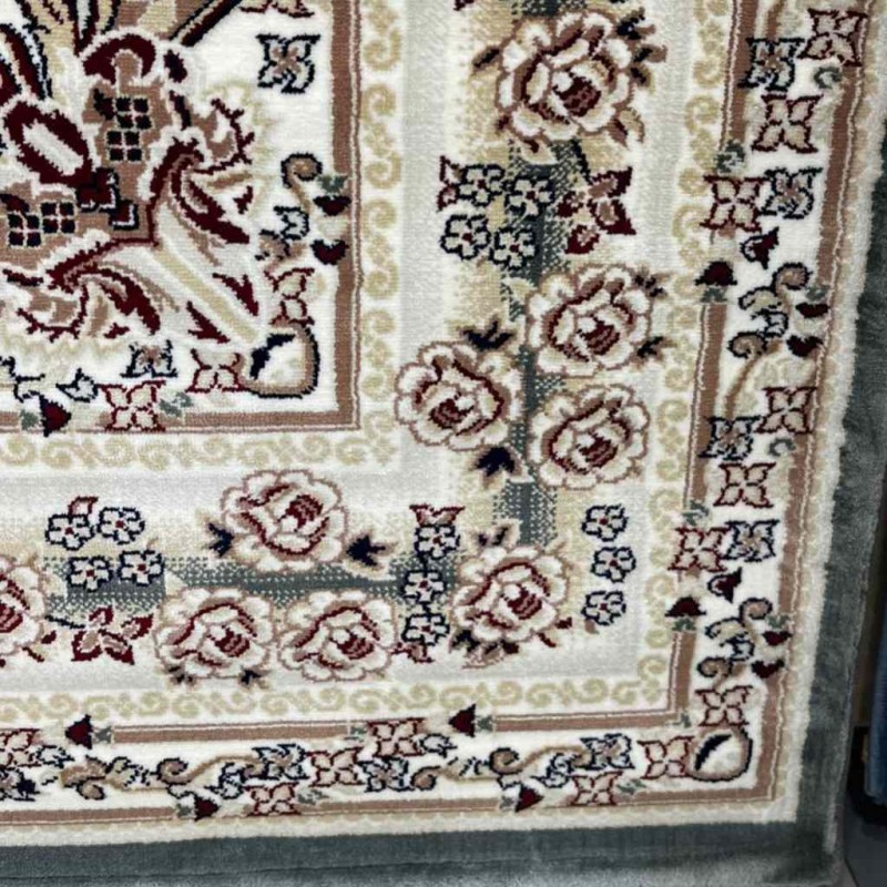 سجاد تركي سوبر مليون 3658D لون رصاصي مقاس 200*300