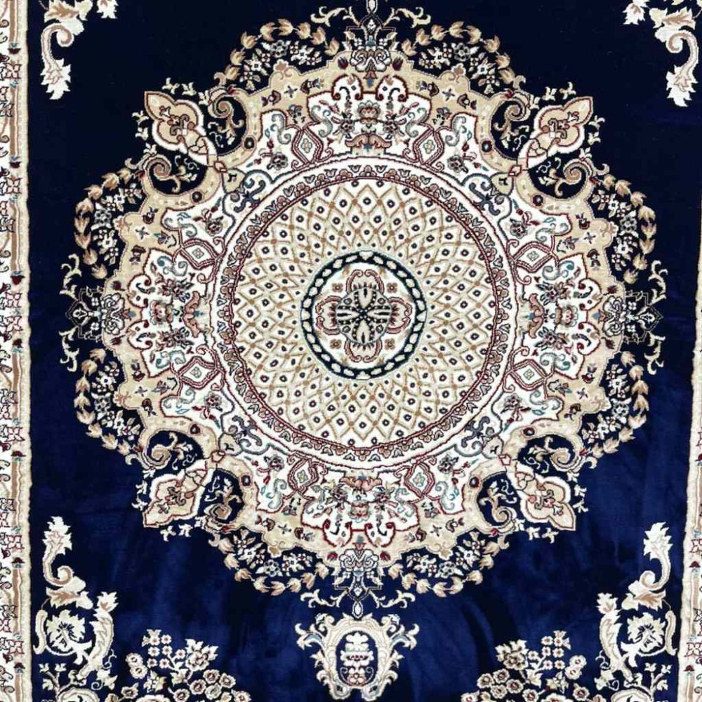 سجاد تركي سوبر مليون 3658D لون كحلي مقاس 400*600