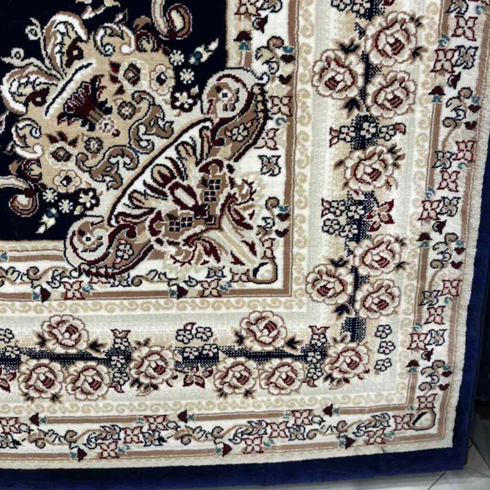 سجاد تركي سوبر مليون 3658D لون كحلي مقاس 400*600