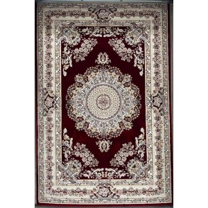 سجاد تركي سوبر مليون 3658D لون عنابي مقاس 400*600