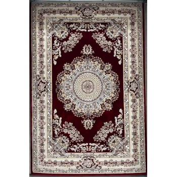 سجاد تركي سوبر مليون 3658D لون عنابي مقاس 400*600