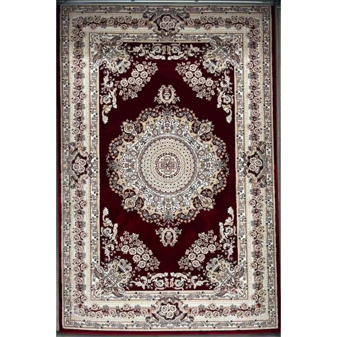سجاد تركي سوبر مليون 3658D لون عنابي مقاس 400*400